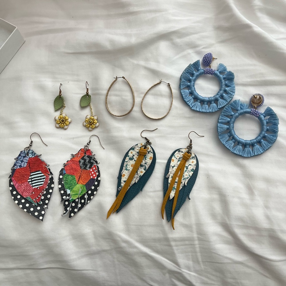 Colorful Women's Earrings Set